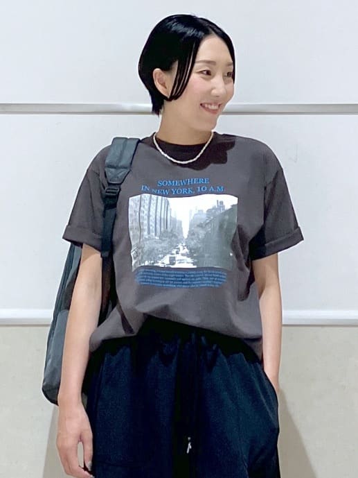 eriko さんの「Dessin｜【ユニセックス・洗える】オーガニックコットンロゴ入りTシャツ」を使ったコーディネート