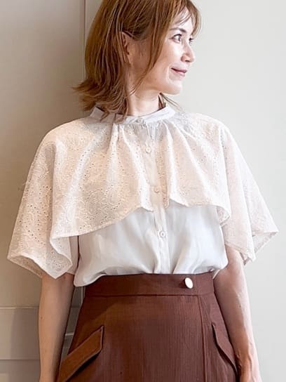 yamakoさんの「grove｜秋先取り　フラップポケットラップスカート」を使ったコーディネート