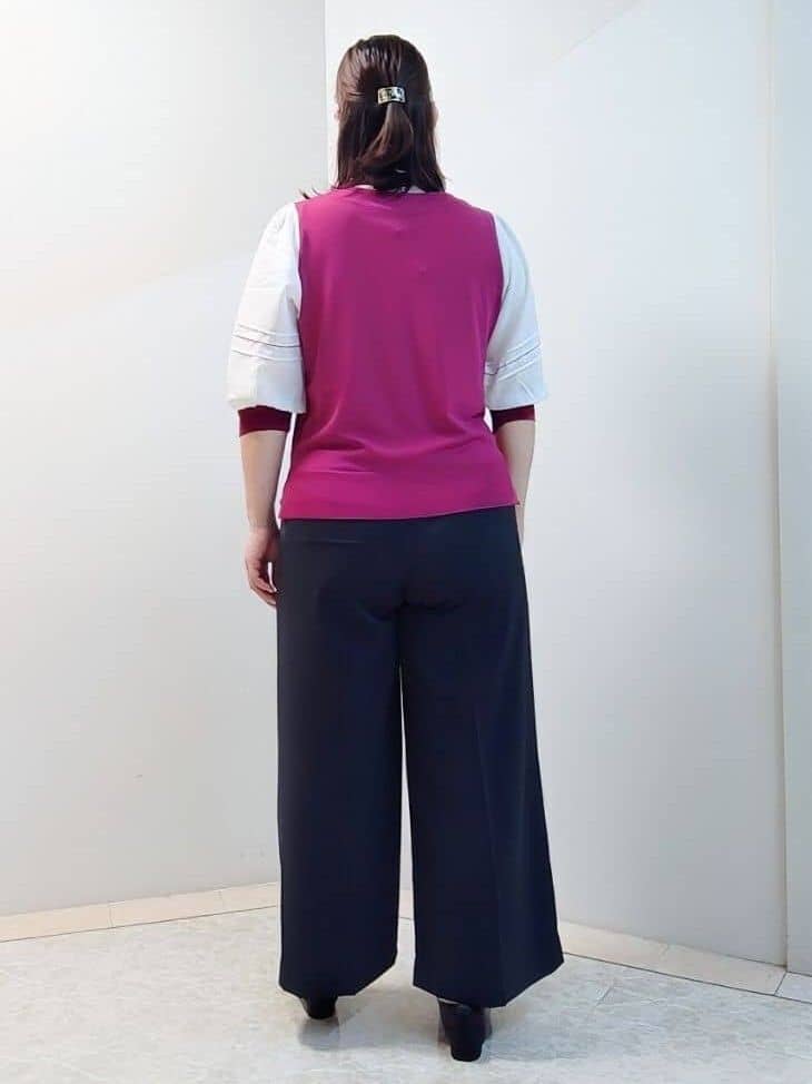 エリさんの「Reflect｜【透けない】フルレングスワイドストレートパンツ」を使ったコーディネート
