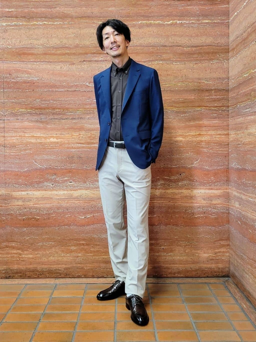 uedaさんの「TAKEO KIKUCHI｜【COOL CITY WEAR】アーバンクール ジャケット /接触冷感・吸水速乾」を使ったコーディネート