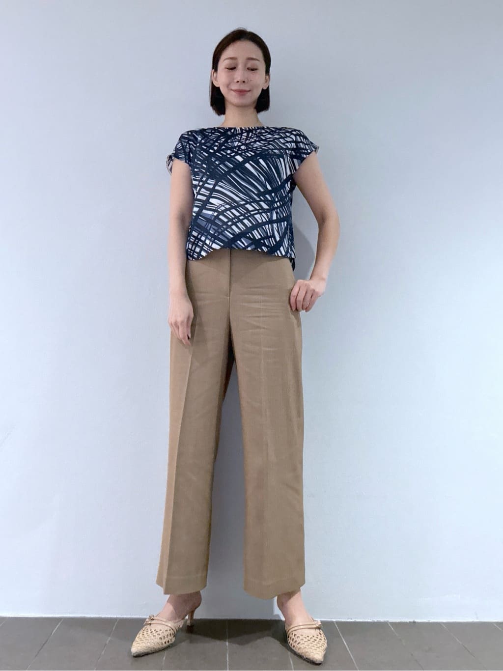 Yukaさんの「COUP DE CHANCE｜【手洗い可／日本製】きれいめデニム風パンツ」を使ったコーディネート