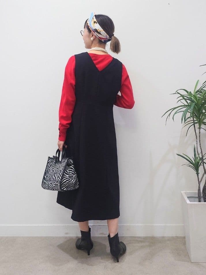 MUTSUKOさんの「UNTITLED｜【アンサンブル可/洗える】ウールミラノリブニット」を使ったコーディネート