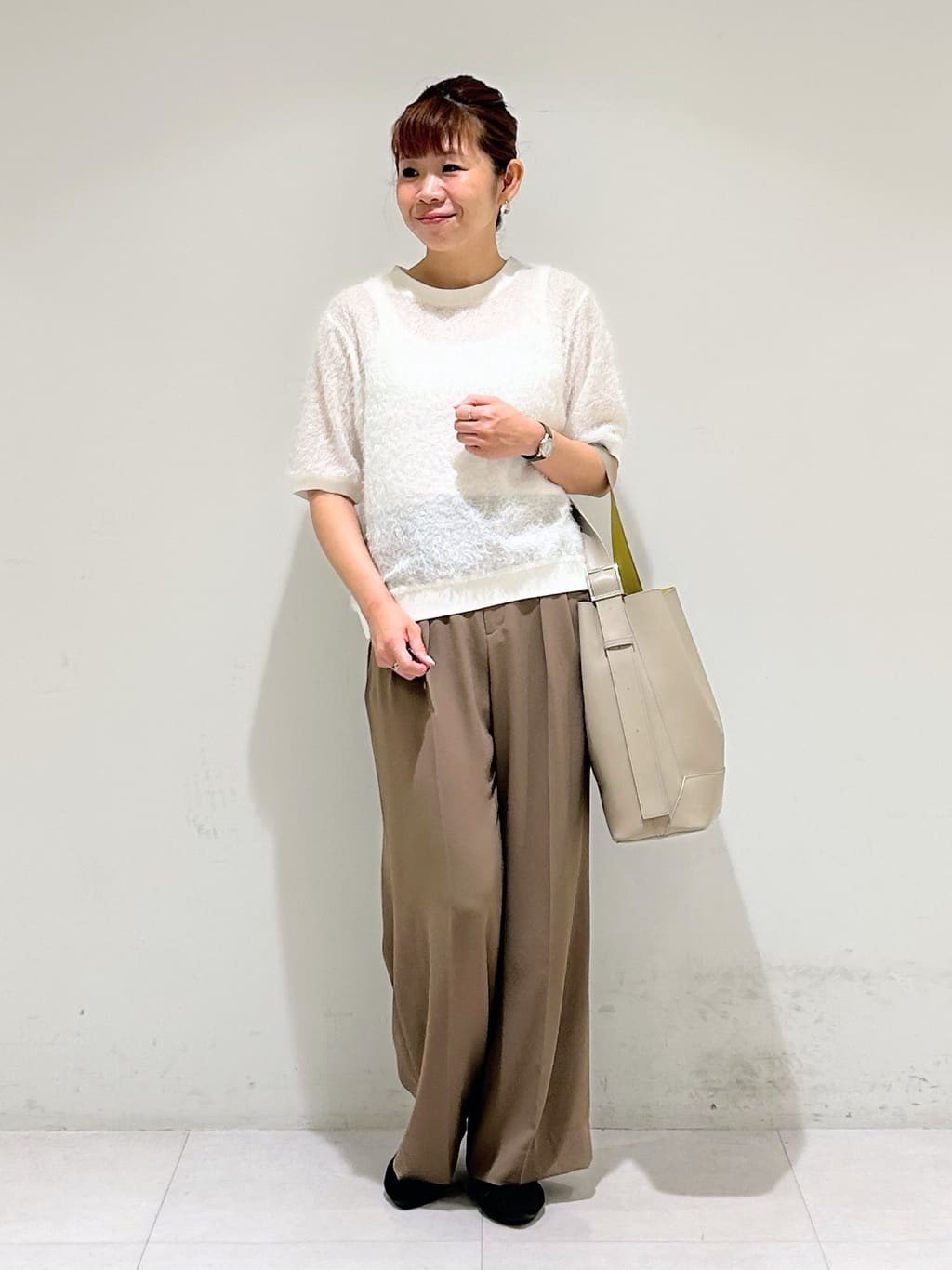tsuyuさんの「INDIVI｜ヘアリージャカードトップス」を使ったコーディネート