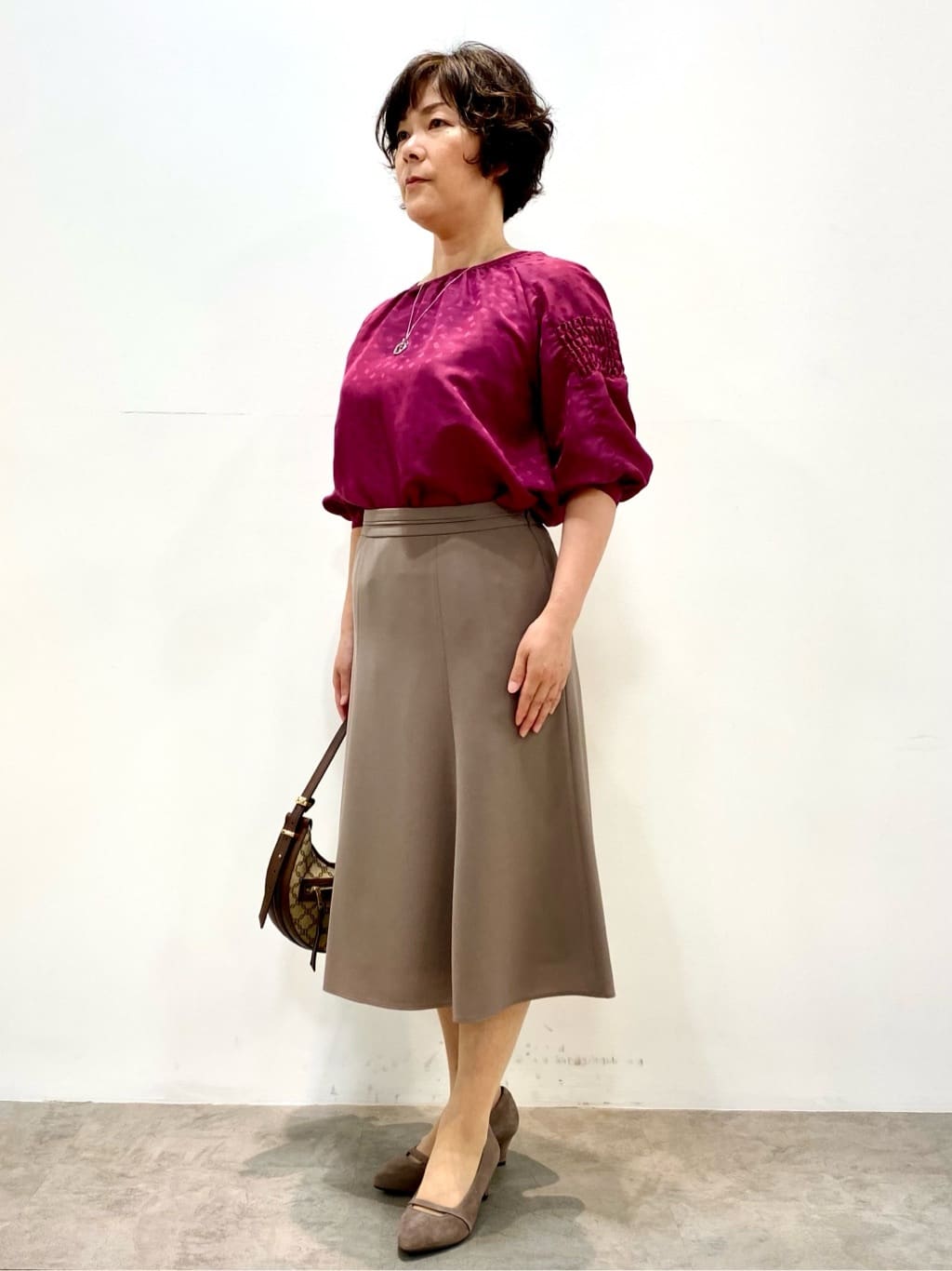 oharaさんの「Reflect｜【美シルエット】ソフトマーメイドスカート」を使ったコーディネート