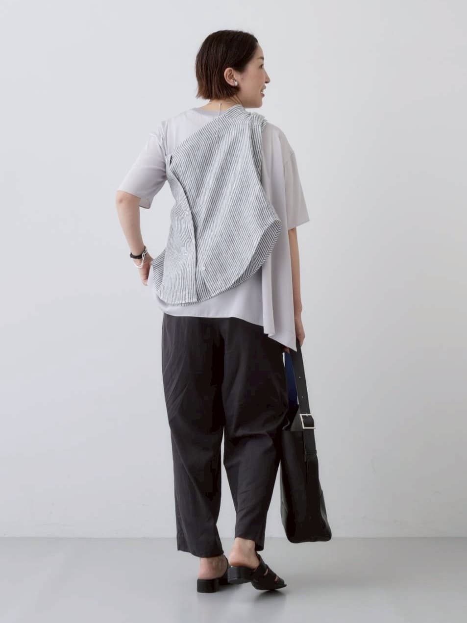 yuriさんの「INDIVI｜【バックシャン】デザインTブラウス」を使ったコーディネート