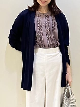 Miwaさんの「UNTITLED｜◆【接触冷感/UV機能/遮熱】ジャージカーディガン」を使ったコーディネート
