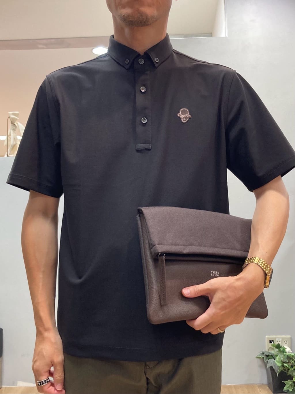 シュンさんの「TAKEO KIKUCHI｜【COOL CITY WEAR】エアートール ポロシャツ /接触冷感・通気性」を使ったコーディネート