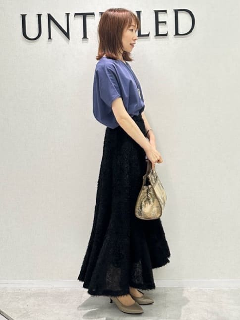 Miwaさんの「UNTITLED｜【接触冷感/洗える】Vネックコットンプルオーバー」を使ったコーディネート