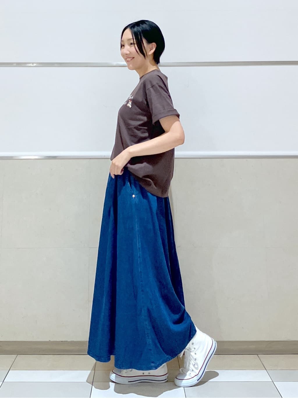 eriko さんの「Dessin｜【洗える】シアーオンブレーチェックシャツ」を使ったコーディネート