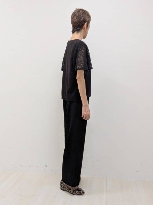 sachiさんの「Reflect｜【洗える／セットアップ可】ノーカラージャケット」を使ったコーディネート
