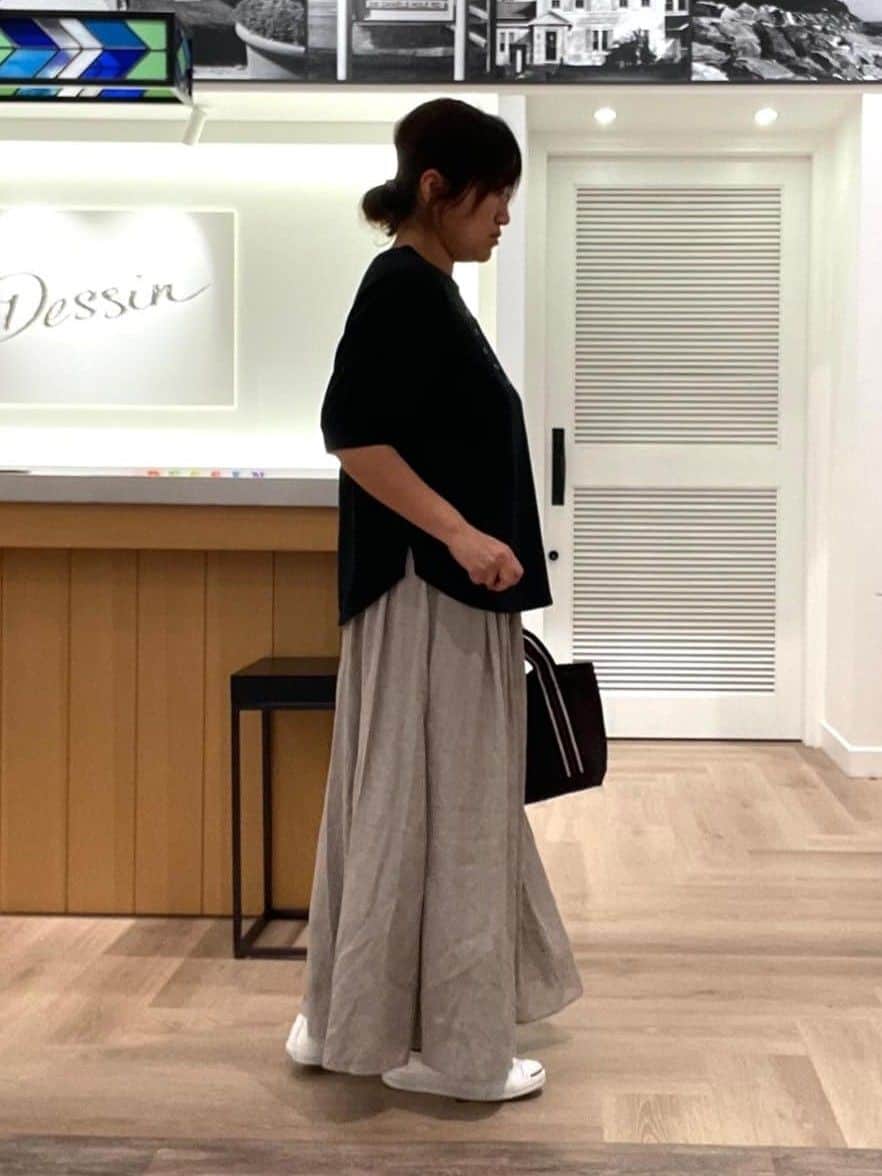 rinさんの「Dessin｜【ウエストゴム/洗える】シアーエアリーパンツ」を使ったコーディネート