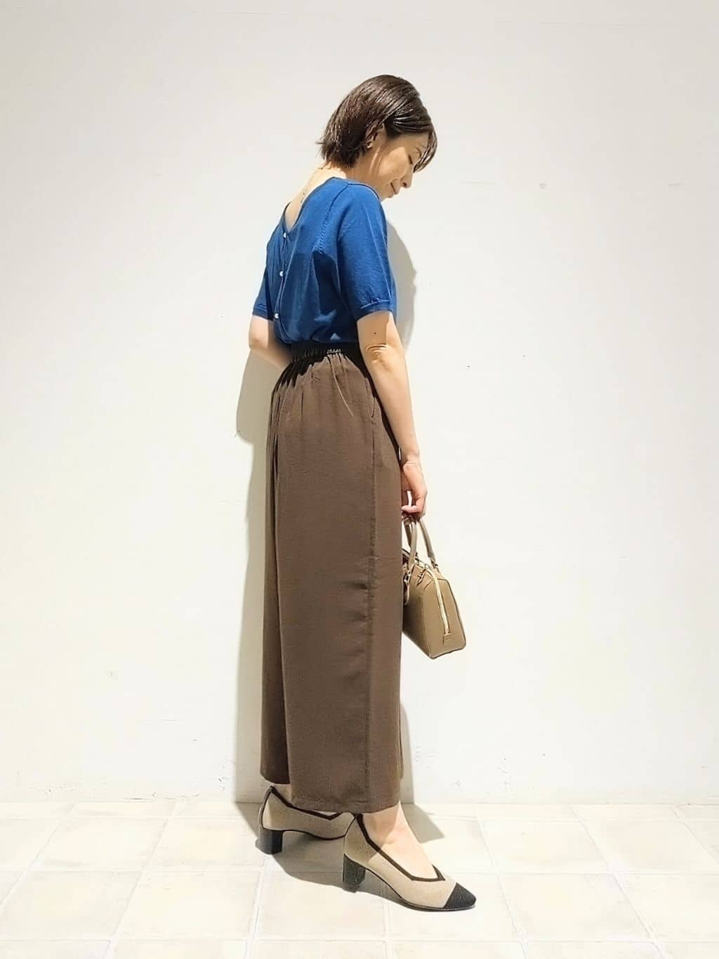 miomioさんの「SHOO･LA･RUE｜【洗える/S-LL/前後2WAY】きれい見え 刺繍ニットカーディガン」を使ったコーディネート
