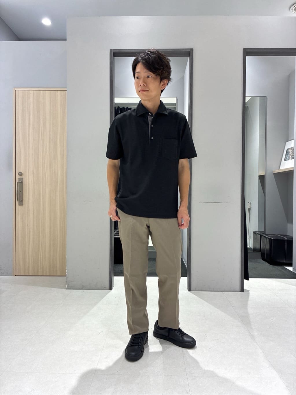 わいずみさんの「TAKEO KIKUCHI｜【COOL CITY WEAR】アーバンクール ジャケット /接触冷感・吸水速乾」を使ったコーディネート