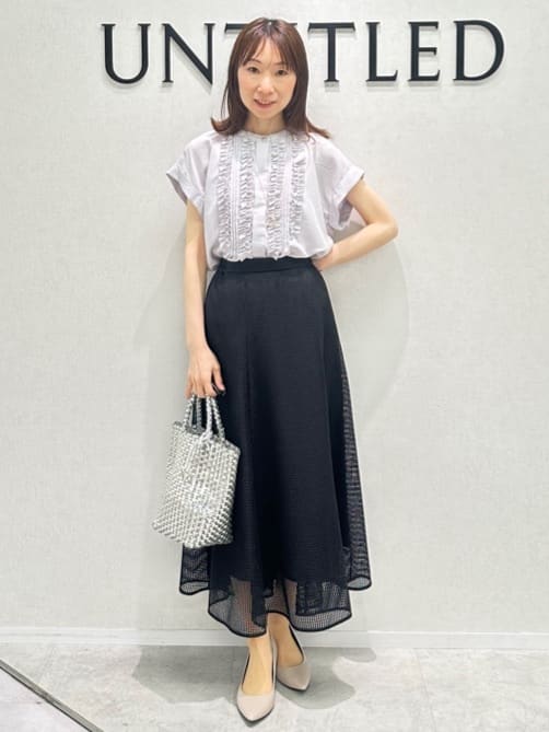 Miwaさんの「UNTITLED｜フープトップネックレス」を使ったコーディネート