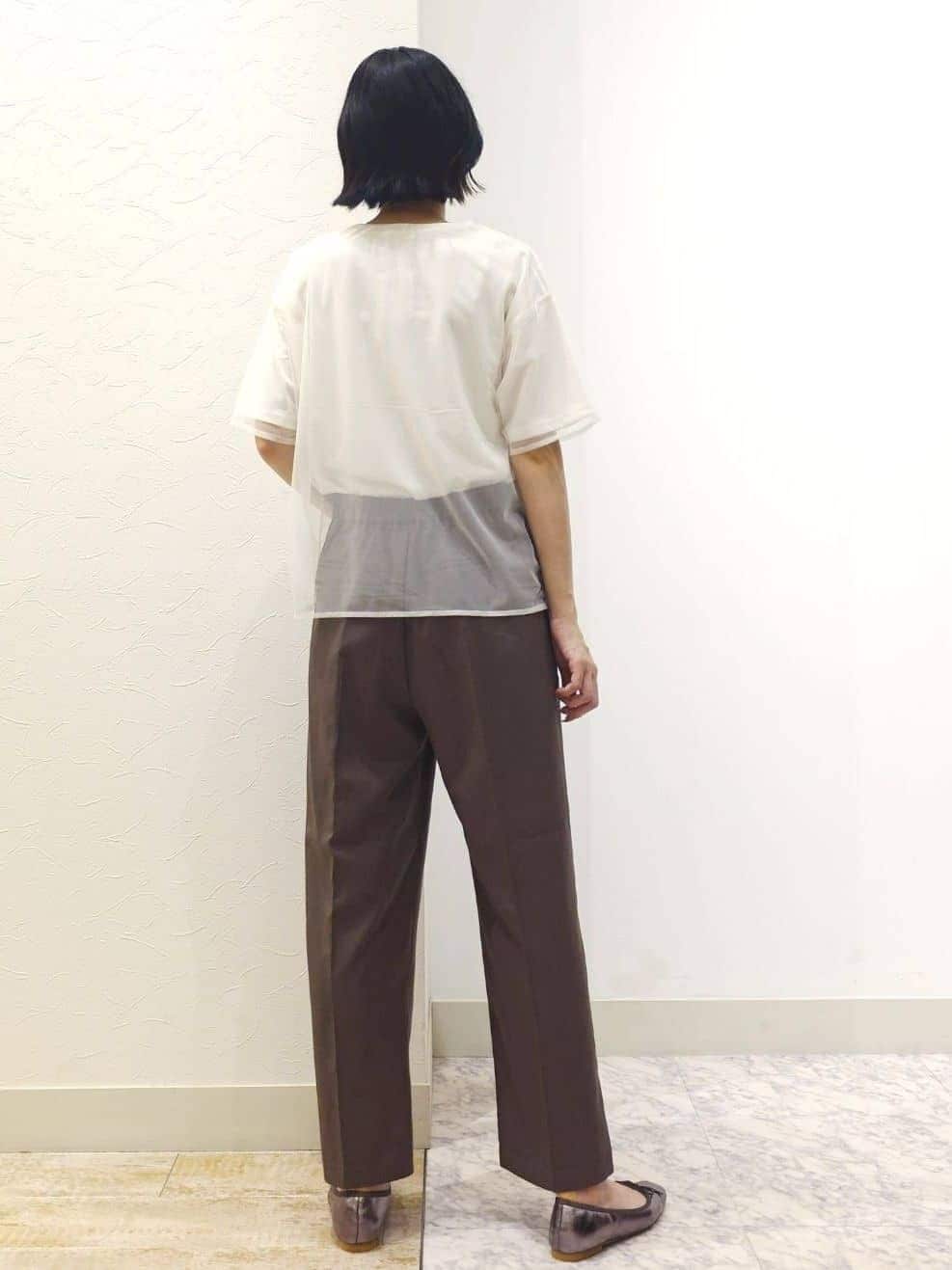 ケイさんの「grove｜ラフだけどおしゃれ　チュールレイヤードTシャツ」を使ったコーディネート
