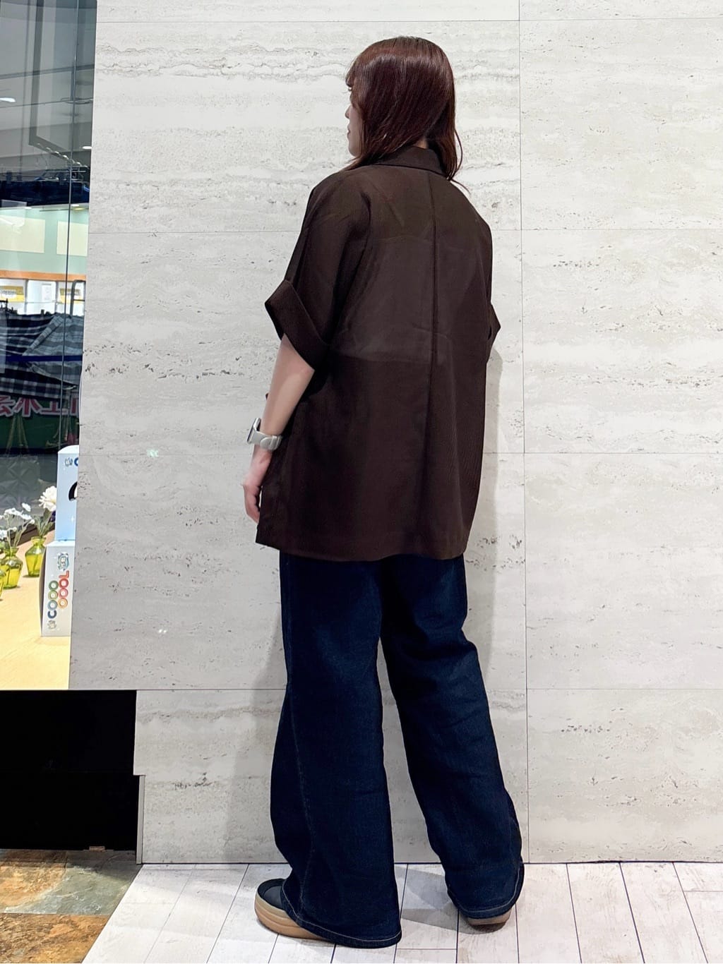 かほさんの「OPAQUE.CLIP｜ストレッチバギーデニム【洗濯機洗い可】《SS～LL》」を使ったコーディネート