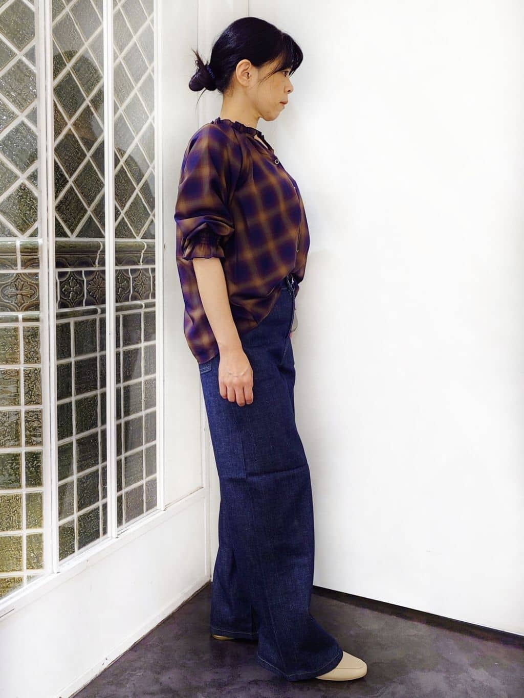 ひろみんさんの「grove｜【SOMETHING&times;grove別注】LISAWIDE DENIM PANTS」を使ったコーディネート