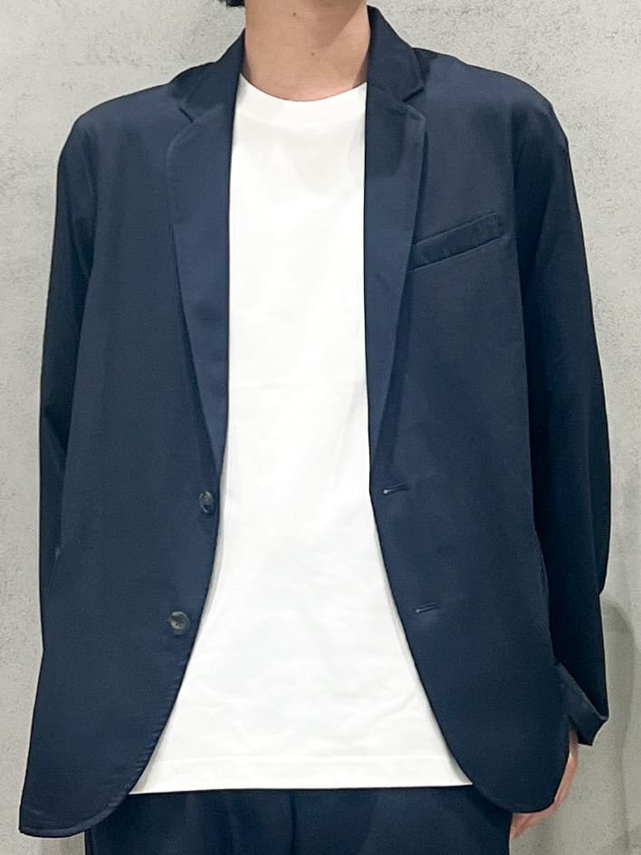 SHI-MAさんの「THE SHOP TK｜スムースファイバーリラックスジャケット 【セットアップ可／UVカット／イージーケア／洗濯機OK】」を使ったコーディネート