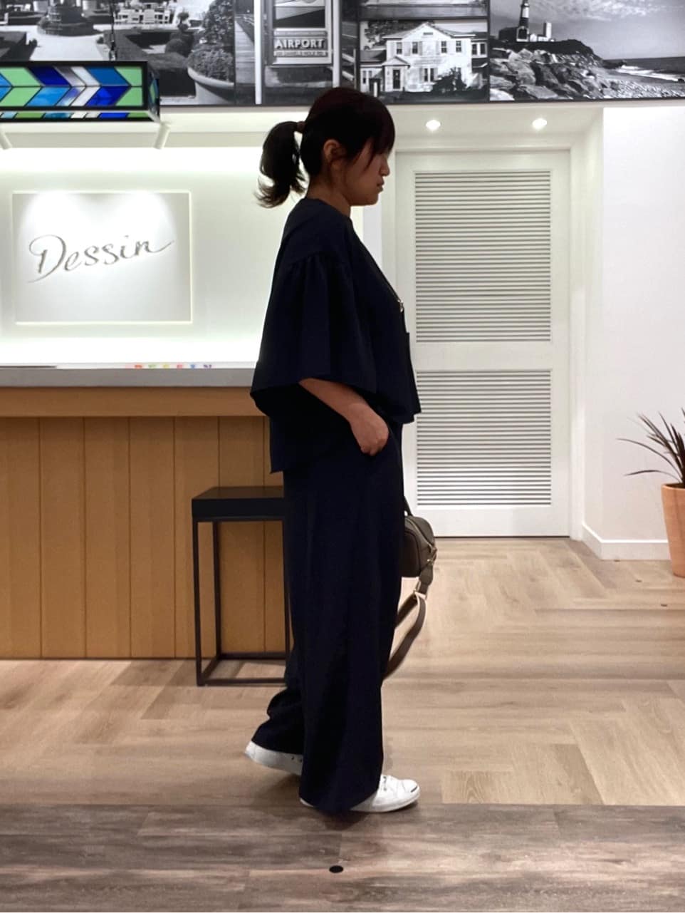 rinさんの「Dessin｜【セットアップ可・洗える】フレアスリーブブラウス」を使ったコーディネート