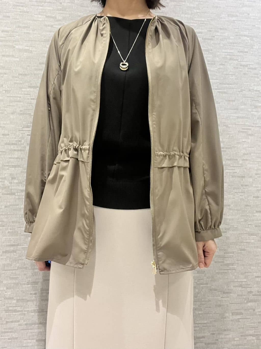 marikoさんの「Reflect｜【パンツにもスカートにも合わせやすい◎】ライティブルゾン」を使ったコーディネート