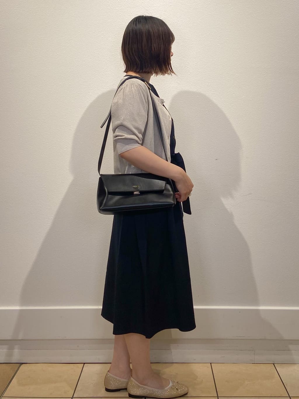 kimiさんの「index｜タックパフスリーブワンピース【洗濯機洗い可／イージーアイロン】」を使ったコーディネート