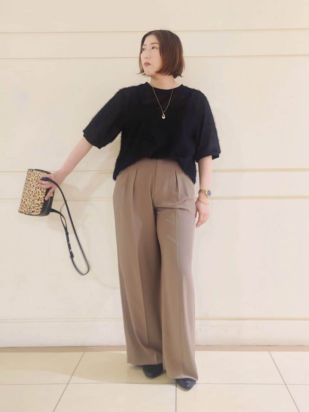 Itoさんの「INDIVI｜ヘアリージャカードトップス」を使ったコーディネート