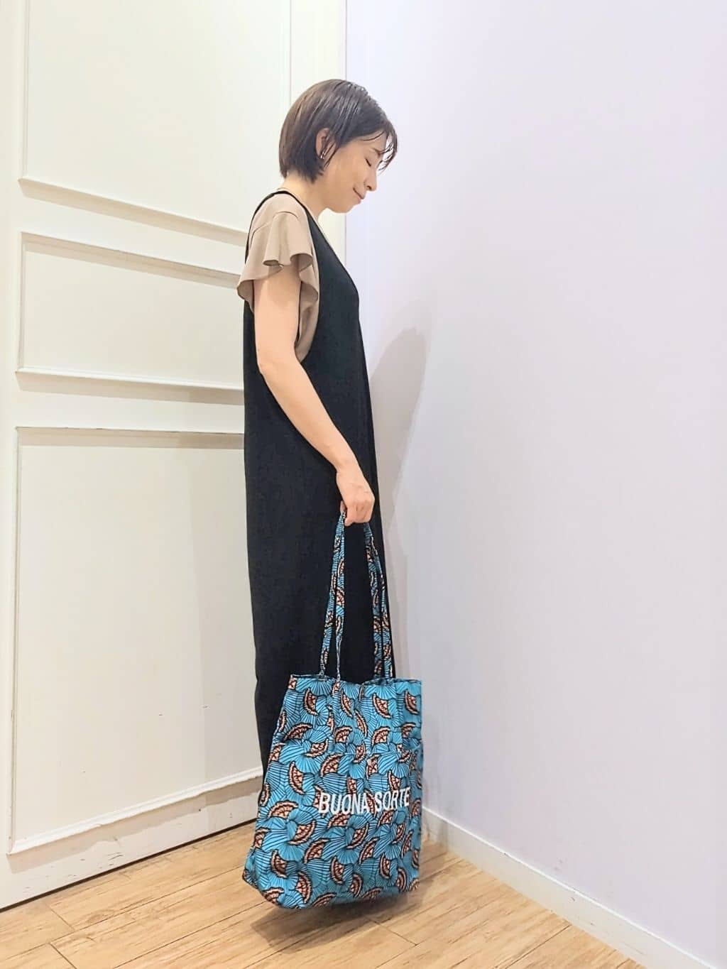 miomioさんの「SHOO･LA･RUE｜【前後2WAY/洗える】さらっと着られるサロペット」を使ったコーディネート
