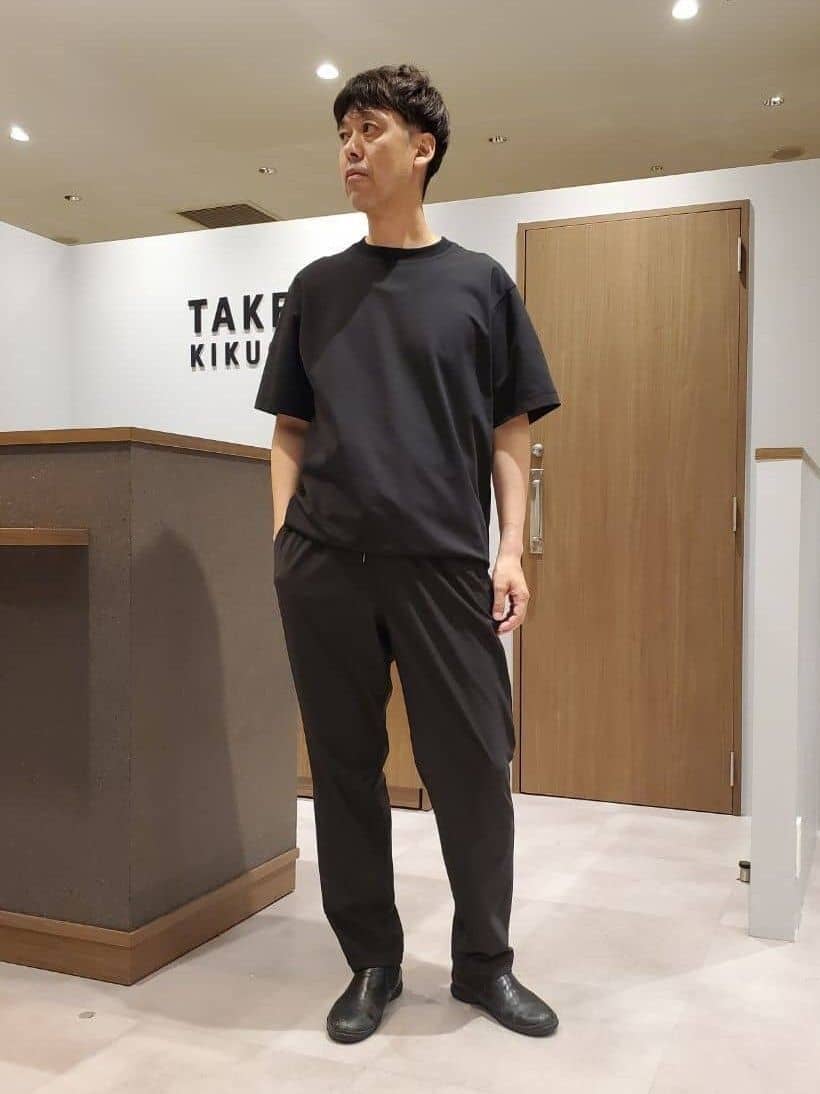 ishidaさんの「TAKEO KIKUCHI｜【COOL CITY WEAR】ストライプジャージ ボタンダウンシャツ /接触冷感」を使ったコーディネート