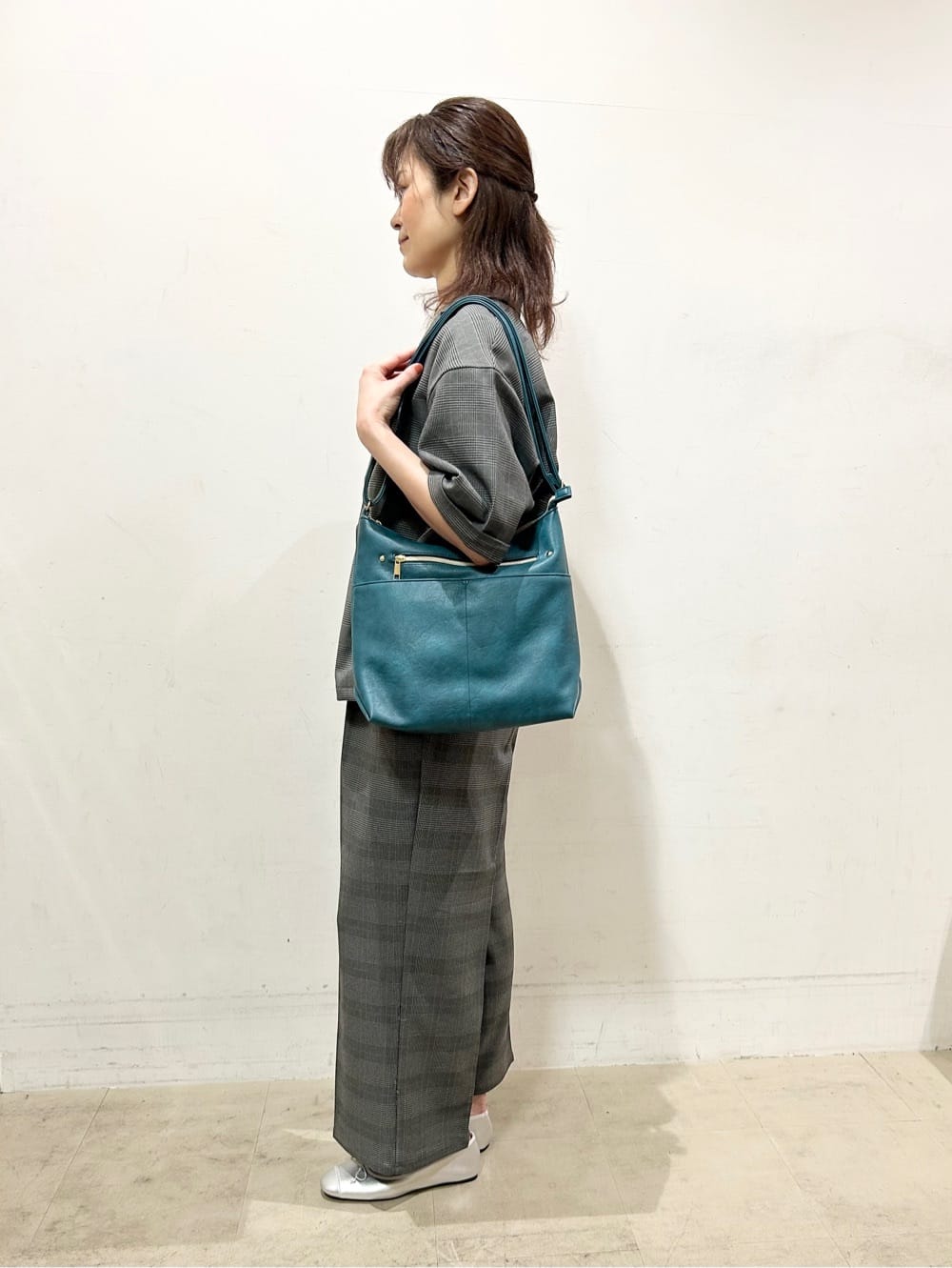 Mさんの「SHOO･LA･RUE｜【セットアップ可/洗濯後しわになりにくい】5分袖テーラードジャケット」を使ったコーディネート