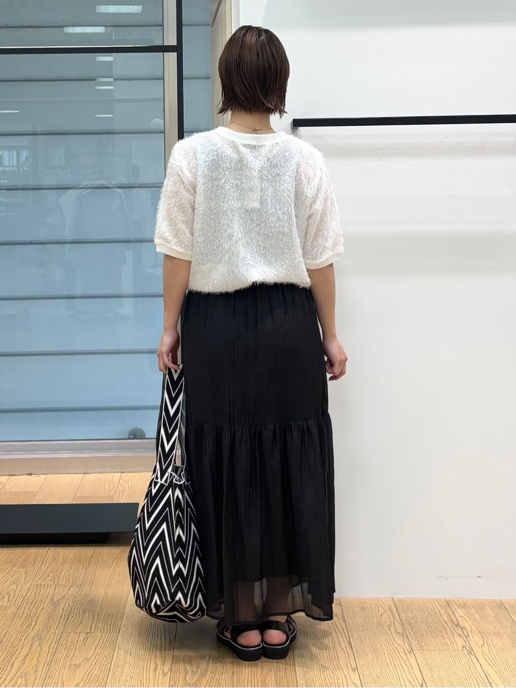 asamiさんの「INDIVI｜ヘアリージャカードトップス」を使ったコーディネート