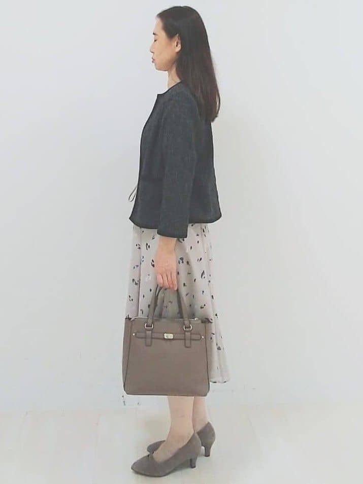 SANAさんの「Reflect｜【軽い着心地】メッシュツイードジャケット」を使ったコーディネート