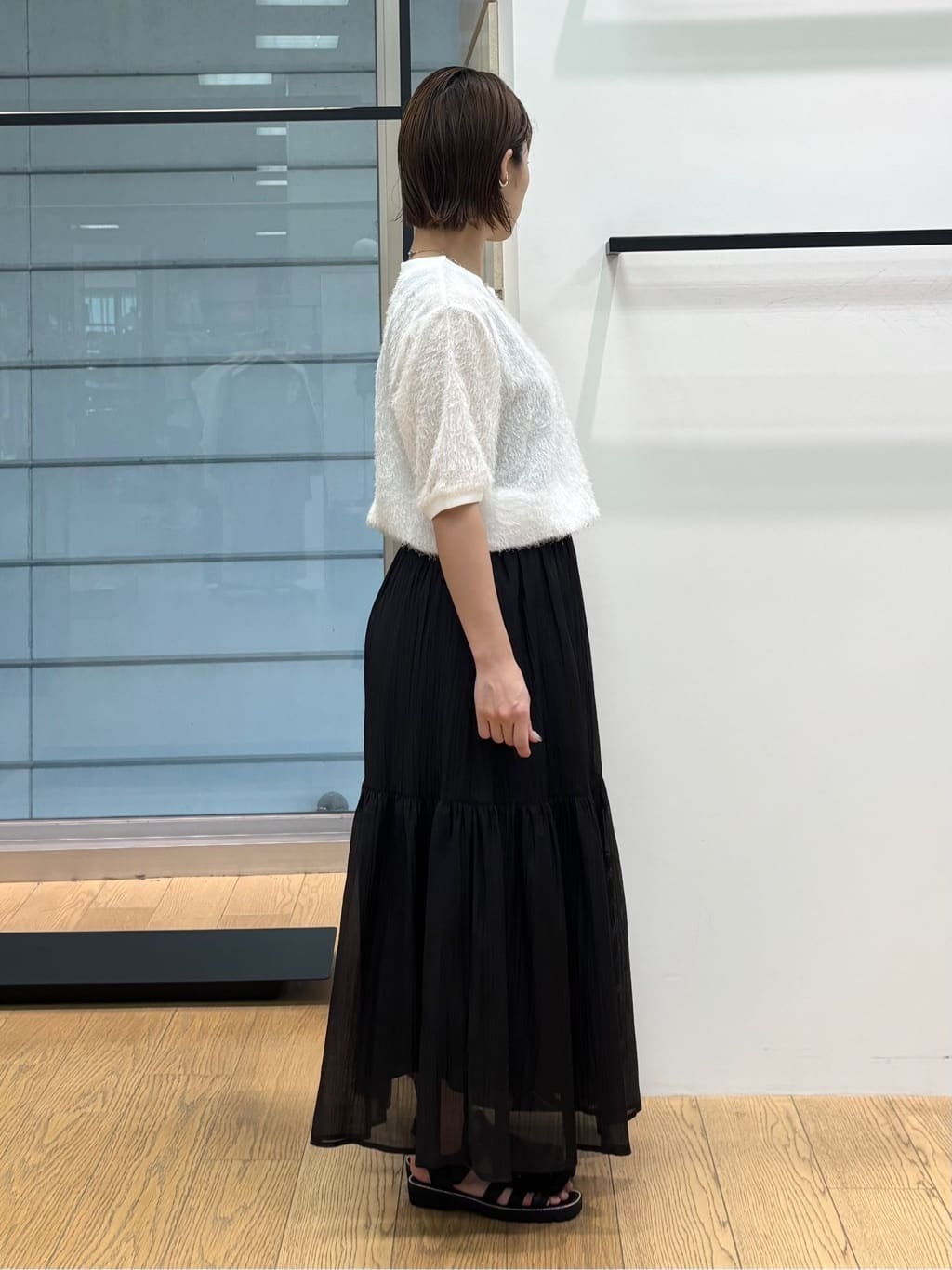 asamiさんの「INDIVI｜ヘアリージャカードトップス」を使ったコーディネート