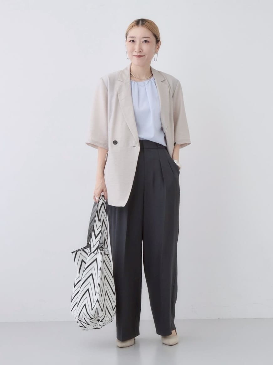 kotakiさんの「INDIVI｜ライトダブルジャケット」を使ったコーディネート
