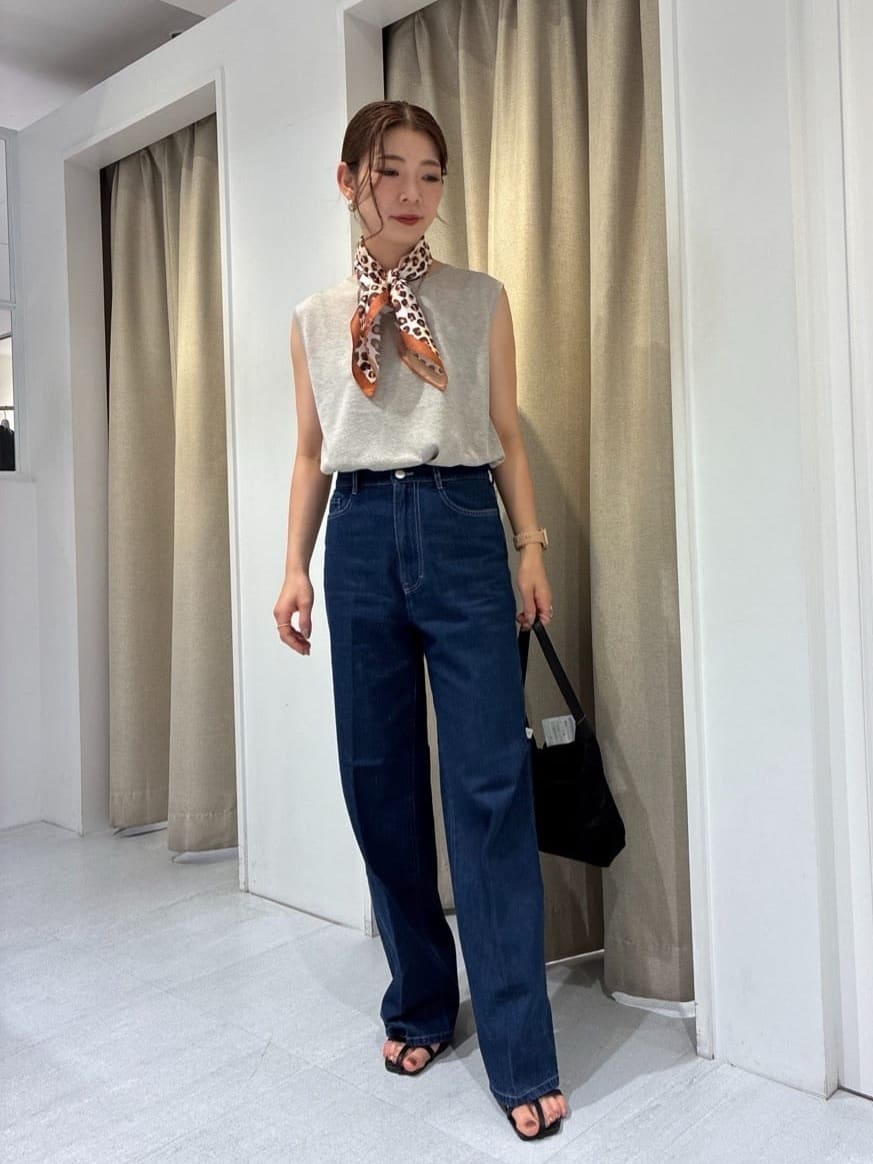 Rinさんの「UNTITLED｜【アンサンブル可/洗える】シアーノースリーブ プルオーバー」を使ったコーディネート