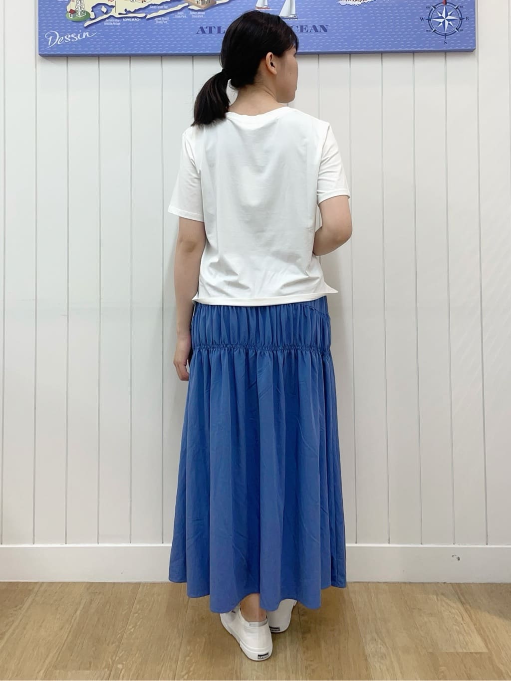 Mayaさんの「Dessin｜【洗える】チュール刺繍Tシャツ」を使ったコーディネート