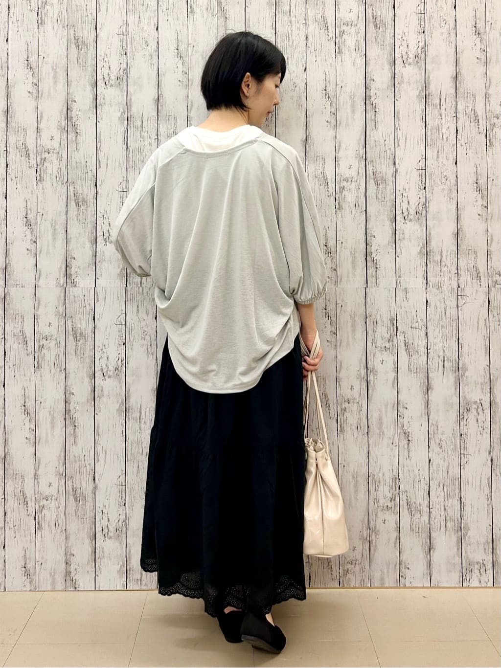 ちぐささんの「SHOO･LA･RUE｜【S-LL/ひんやり/UV】選べる6柄でそれぞれ欲しくなる プリントTシャツ」を使ったコーディネート