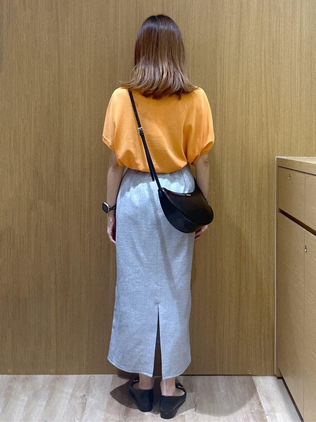 yukaさんの「OPAQUE.CLIP｜《6色展開／S-LLサイズ》ドルマンスリーブニット【UV／接触冷感／洗濯機洗い可／抗ピル】」を使ったコーディネート