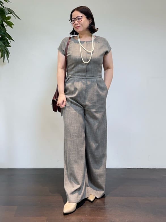 Asamiさんの「UNTITLED｜【接触冷感/オールインワン/洗える】梳毛調合繊コンビネゾン」を使ったコーディネート