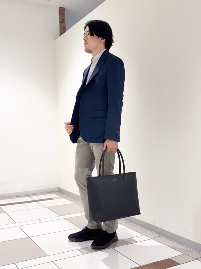 及川さんの「TAKEO KIKUCHI｜【COOL CITY WEAR】アーバンクール ジャケット /接触冷感・吸水速乾」を使ったコーディネート