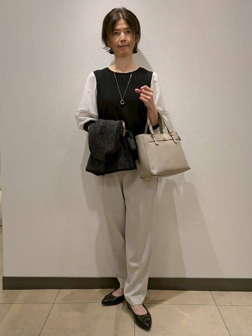 Rumiさんの「Reflect｜【軽い着心地】メッシュツイードジャケット」を使ったコーディネート