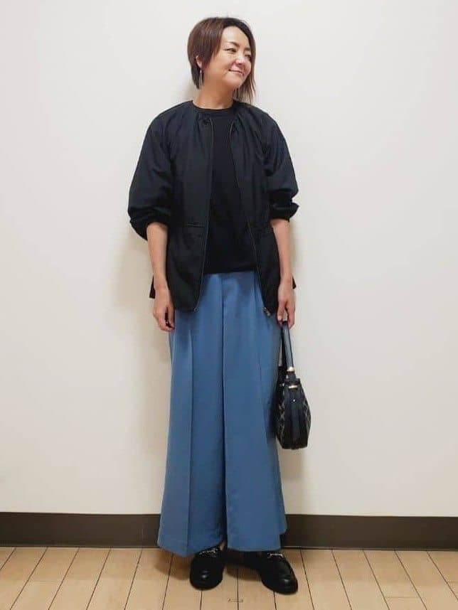 yuuさんの「Reflect｜【パンツにもスカートにも合わせやすい◎】ライティブルゾン」を使ったコーディネート