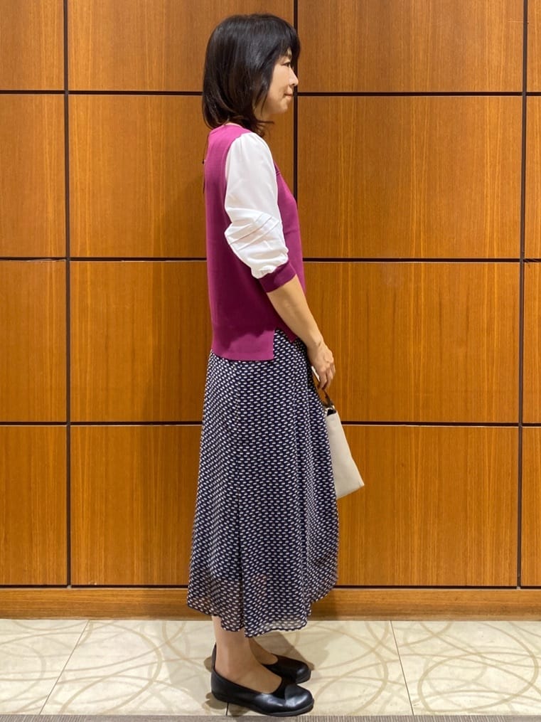 Eikoさんの「Reflect｜【WEB先行カラーあり／手洗い可】ジョーゼットスリーブ&times;ニット」を使ったコーディネート