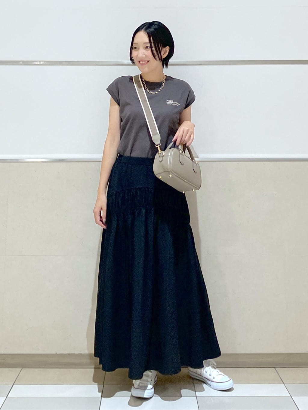 eriko さんの「Dessin｜【洗える】オーガニックコットンフレンチスリーブ」を使ったコーディネート