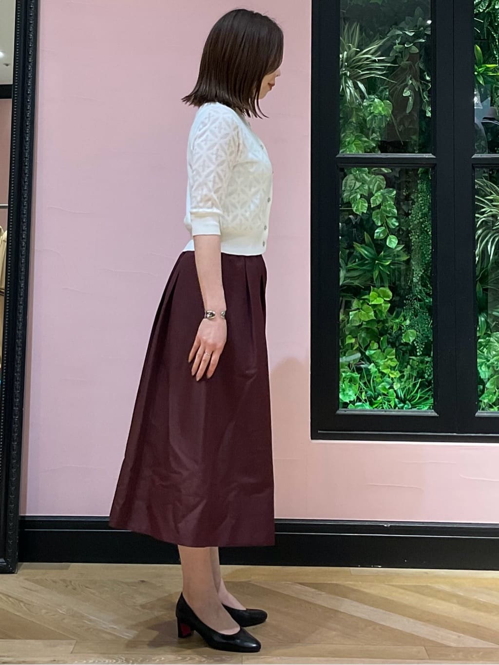 maruさんの「DRESSTERIOR｜【otonaMUSE5月号掲載】アーチフィットレザーパンプス」を使ったコーディネート