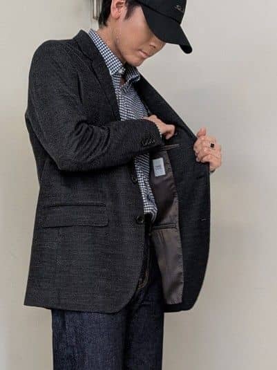 ryoさんの「TAKEO KIKUCHI｜【Sサイズ～】ラッセルメッシュ ジャケット」を使ったコーディネート