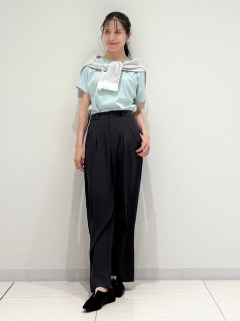 kayoさんの「INDIVI｜【インナーとしても活躍！】シンプルTシャツ」を使ったコーディネート