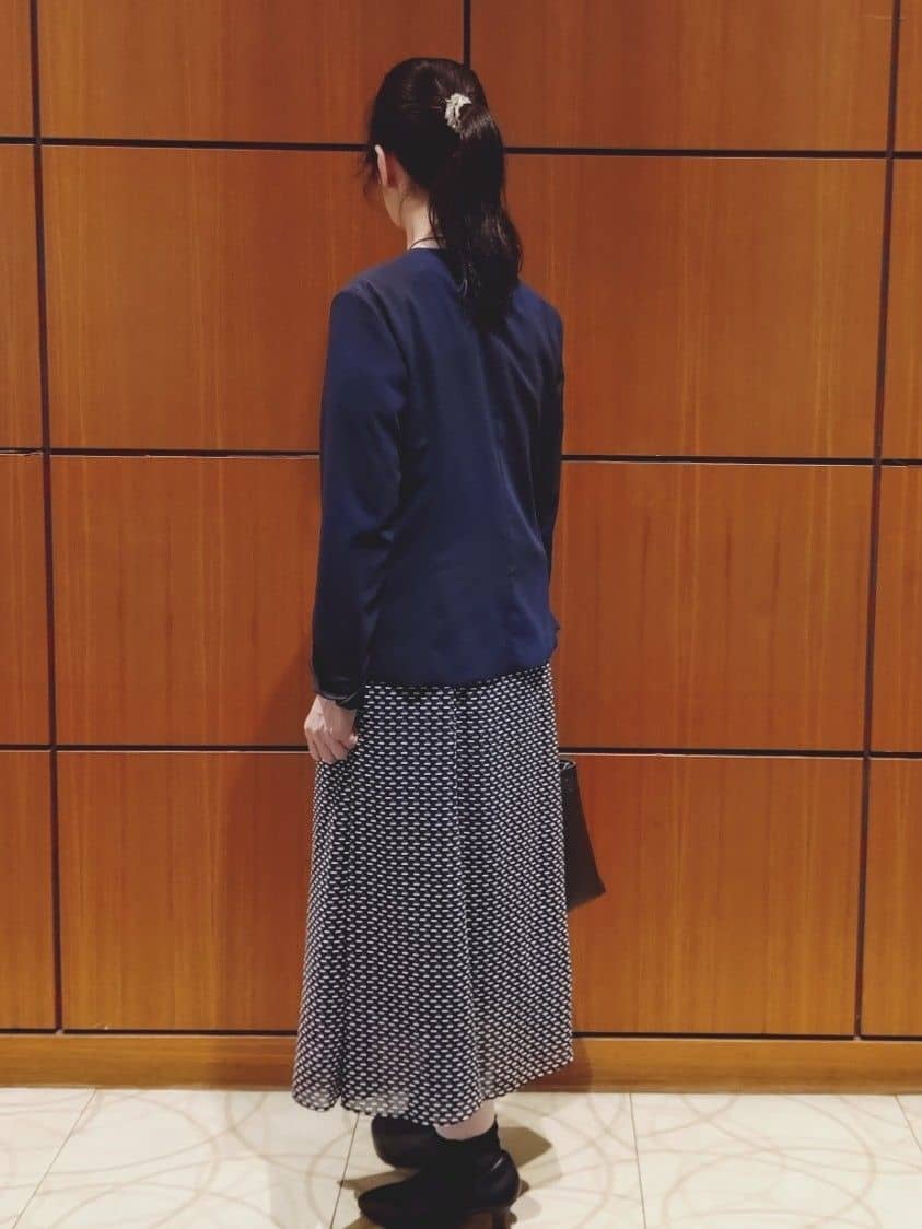 Kさんの「Reflect｜【洗える／セットアップ可】ノーカラージャケット」を使ったコーディネート
