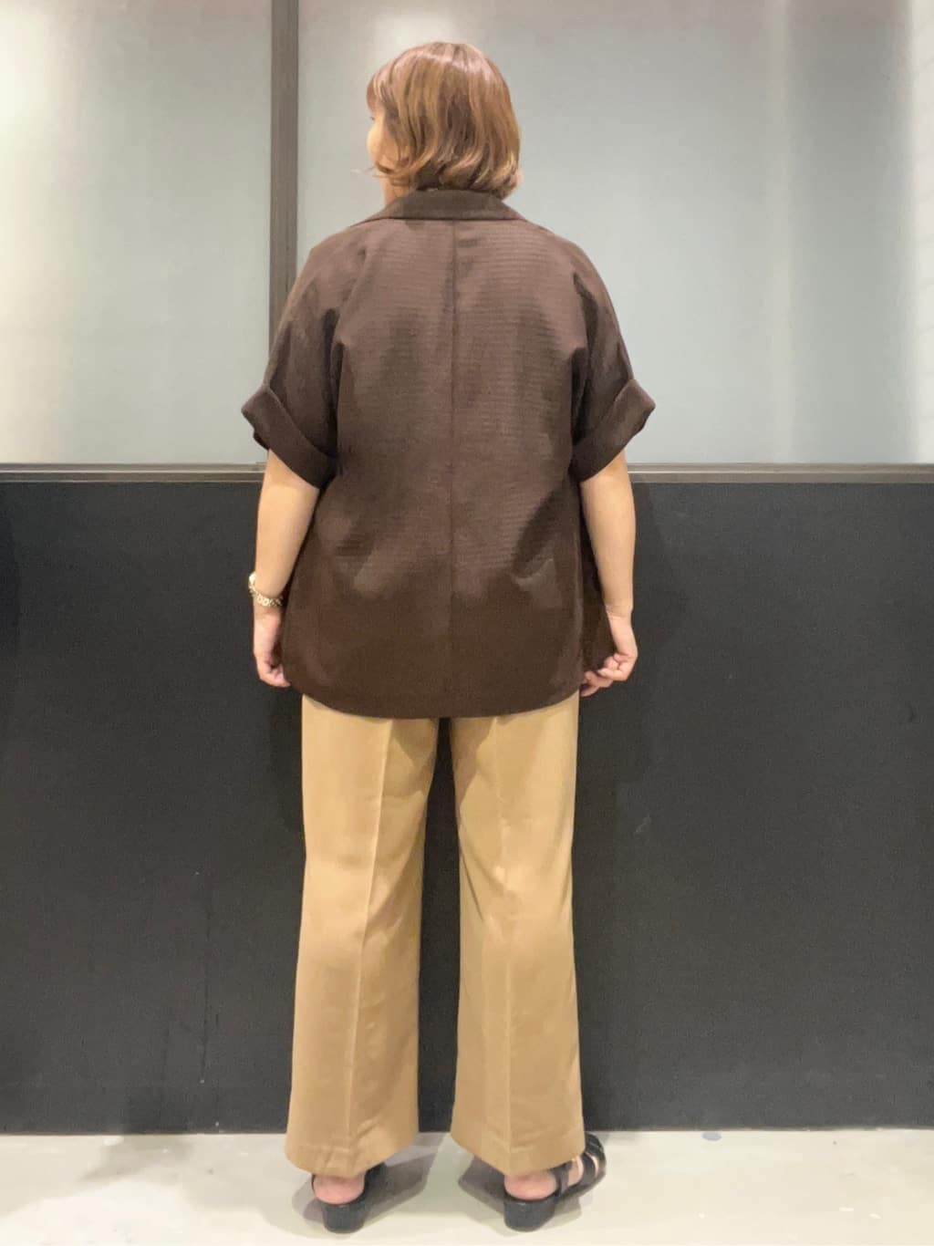 のん.Yさんの「OPAQUE.CLIP｜《6色展開／S-LLサイズ》ドルマンスリーブニット【UV／接触冷感／洗濯機洗い可／抗ピル】」を使ったコーディネート