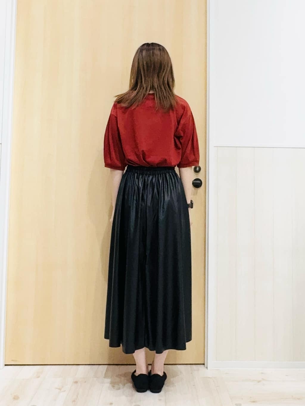 Naさんの「SHOO･LA･RUE｜【ひんやり/S-LL】大人の五分袖プリントTシャツ」を使ったコーディネート