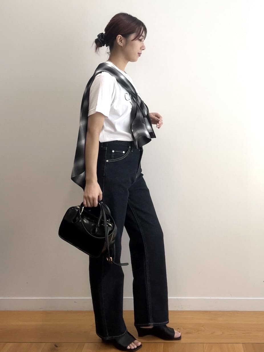 RINAさんの「OPAQUE.CLIP｜ロックTシャツ別注アソート【GREEN DAY／METALLICA／THE BEATLES】」を使ったコーディネート